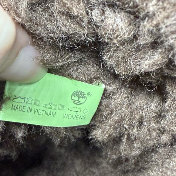 Timberland Women's Size 8W Shearling Lined Brown Suede Pull-On Boot 61642 - Picture 7 of 8